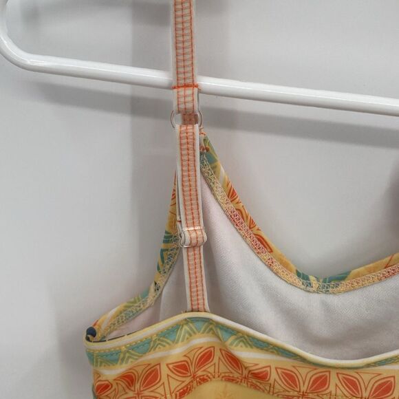 Disney Store Moana Swimsuit One Piece Cutout sides approximately size 6/6x - Picture 4 of 11